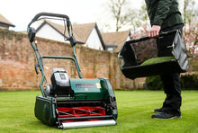 Load image into Gallery viewer, Allett Cambridge 43 Battery Powered Quick Change Cartridge Reel Mower with 6 Blade Cutting Cylinder
