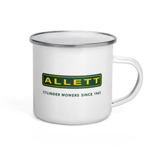 Load image into Gallery viewer, ALLETT Cylinder Mowers Since 1965 Enamel Mug