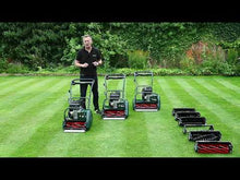 Load and play video in Gallery viewer, Allett Kensington 17 &amp; 20 Gas Powered Quick Change Cartridge Reel Mower with 6 Blade Cutting Cylinder
