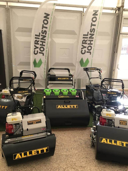 Allett Support Cyril Johnston at Groundscare Open Day