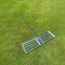 Load image into Gallery viewer, Large Lawn Levelling Lute - 100cm wide - Stainless steel - 2m handle
