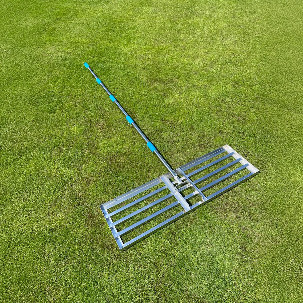 Lawn leveling Lute - 75cm wide - Stainless Steel - 2m handle
