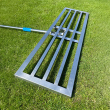Load image into Gallery viewer, Lawn leveling Lute - 75cm wide - Stainless Steel - 2m handle
