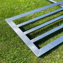 Load image into Gallery viewer, Large Lawn Levelling Lute - 100cm wide - Stainless steel - 2m handle
