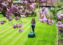Load image into Gallery viewer, Allett Liberty 43 Battery Powered Quick Change Cartridge Reel Mower with 6 Blade Cutting Cylinder
