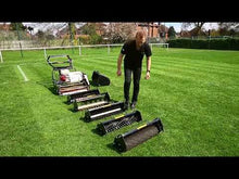 Load and play video in Gallery viewer, Allett C-Range Gas Powered Quick Change Cartirdge Reel Cylinder Mower
