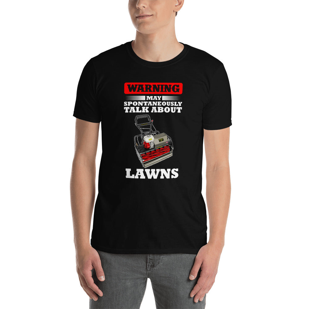Allett Warning May Spontaneously Talk About Lawns T-Shirt